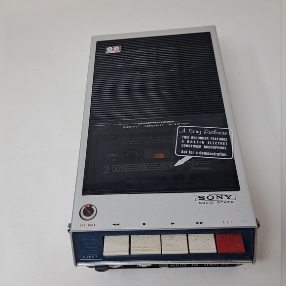 Sony Tape Recorder TC-110 Tapecorder  Solid State with Case Vintage HQ 70s 80s - Picture 2 of 13